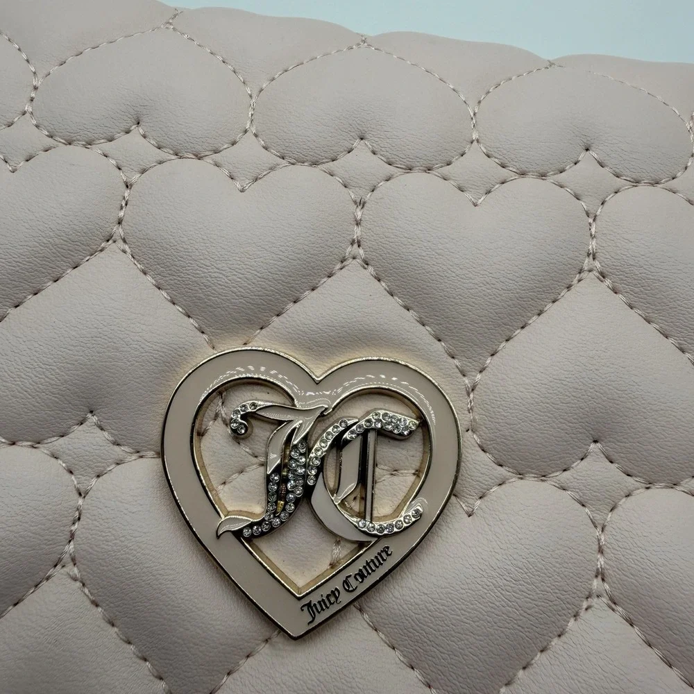 Juicy Couture Flawless Shoulder Bag Quilted Coquette Romantic Pink NWOT